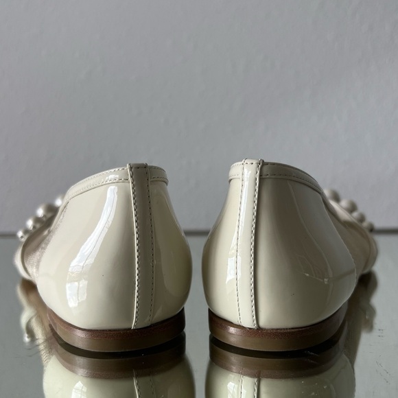 New JIMMY CHOO Ade embellished mesh Mary Jane ballet flats 38.5 $850 - Picture 9 of 14